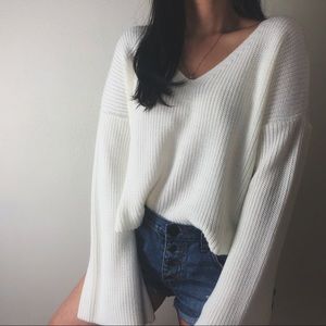 Topshop White Sweater